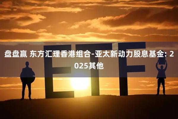 盘盘赢 东方汇理香港组合-亚太新动力股息基金: 2025其他