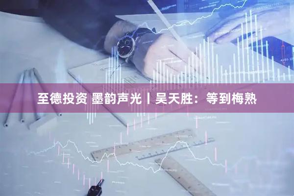 至德投资 墨韵声光丨吴天胜：等到梅熟